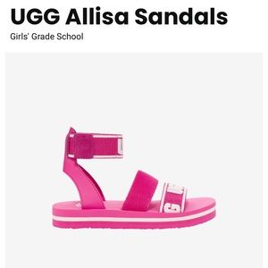 Hot Pink UGG Alissa Sandal (Grade School size)